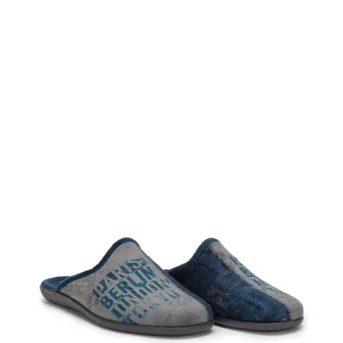 A6754GR Men's Slippers FAME Grey