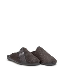 A6755B Men's Slippers ADAM'S SHOES Black A6755B Men's Slippers ADAM'S SHOES Black
