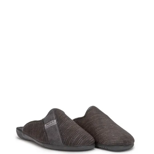 A6755B Men's Slippers ADAM'S SHOES Black