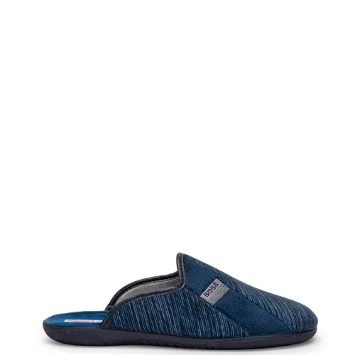 A6755BL Men's Slippers ADAM'S SHOES Blue