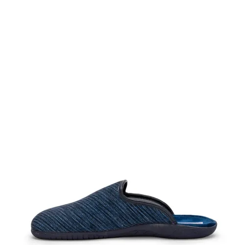 A6755BL Men's Slippers ADAM'S SHOES Blue