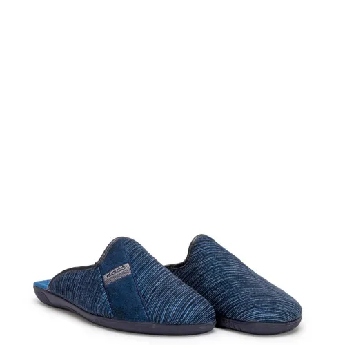 A6755BL Men's Slippers ADAM'S SHOES Blue