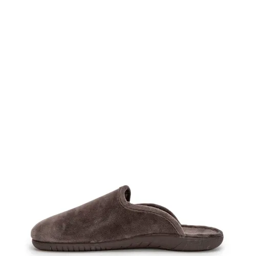 A6756GR Men's Slippers ADAM'S SHOES Black