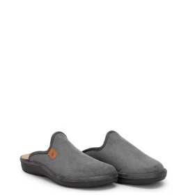 A6759GR Men's Slippers ADAM'S SHOES Grey