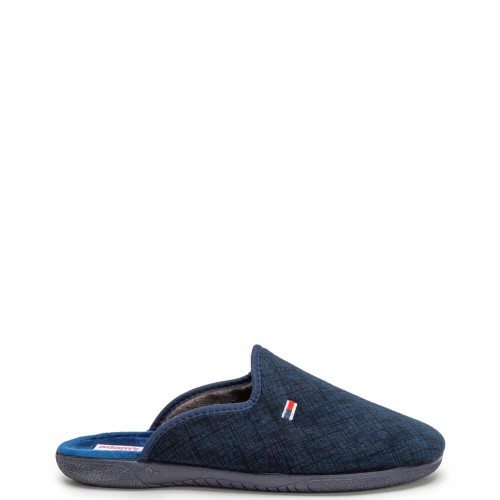 A6782BL Ανδρική Χειμερινή Παντόφλα ADAM'S SHOES Μπλε