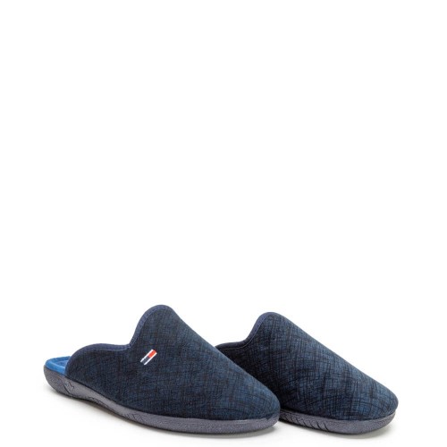 A6782BL Ανδρική Χειμερινή Παντόφλα ADAM'S SHOES Μπλε