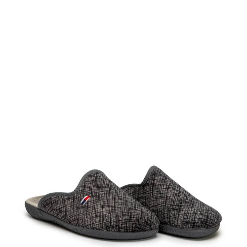 A6782GR Ανδρική Χειμερινή Παντόφλα ADAM'S SHOES Γκρι