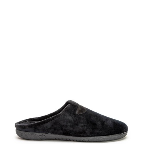 A6783B Ανδρική Χειμερινή Παντόφλα ADAM'S SHOES Μαύρο