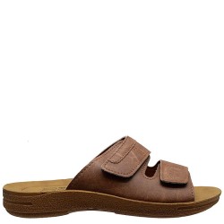A717BR Men's Anatomical Slippers ECO Brown