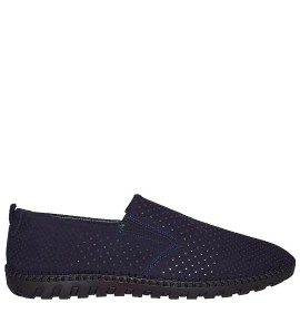 A726BL Men's Leather Moccasins GALE Blue A726BL Men's Leather Moccasins GALE Blue