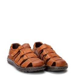 A737T Men's Leather Shoe Sandal GALE Tan