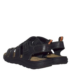 A743B Men's Leather Sandal GALE Black