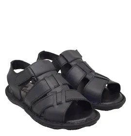 A754B Men's Leather Sandal GALE Black