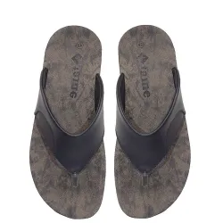 A779B Ανδρική Ανατομική Παντόφλα FAME Μαύρο