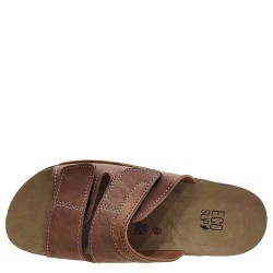 A790BR Men's Anatomical Slippers ECO Brown