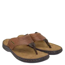 A793T Ανδρική Δερμάτινη Ανατομική Παντόφλα GALE Ταμπά