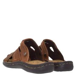 A794T Ανδρική Δερμάτινη Ανατομική Παντόφλα GALE Ταμπά