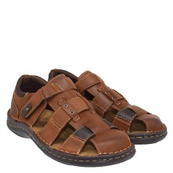 A796T Men's Leather Shoe Sandal GALE Tan