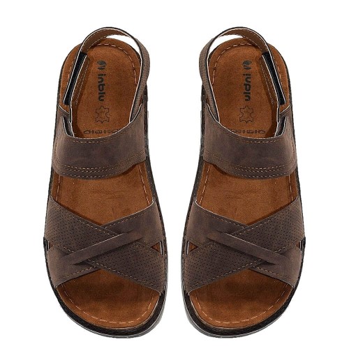 A802BR Men's Anatomical Sandal INBLU Brown A802BR Men's Anatomical Sandal INBLU Brown