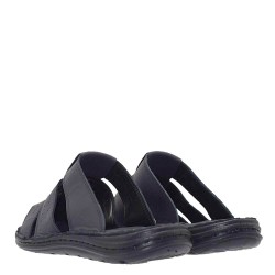 A812B Men's Leather Anatomical Slippers GALE Black