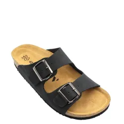 A819B Ανδρική Ανατομική Παντόφλα VESNA Μαύρο