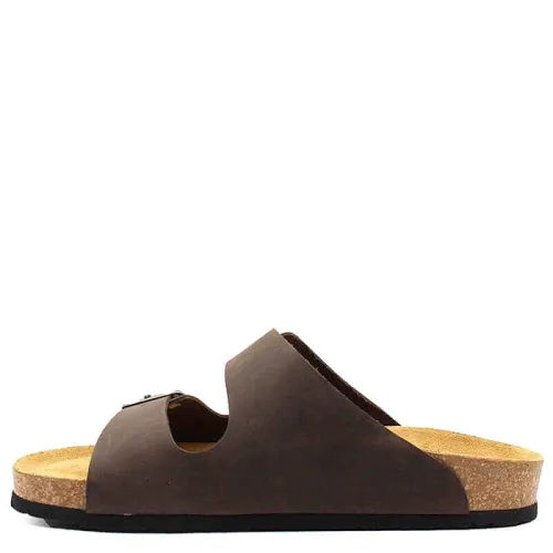 A819BR Ανδρική Ανατομική Παντόφλα VESNA Καφέ