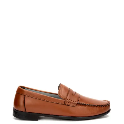 A827T Ανδρικό Δερμάτινο Μοκασίνι GALE Ταμπά