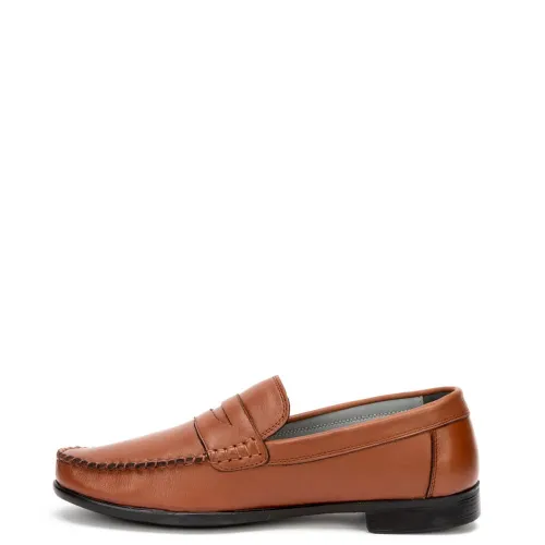 A827T Ανδρικό Δερμάτινο Μοκασίνι GALE Ταμπά