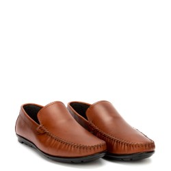 A831T Men's Leather Moccasins GALE Tan