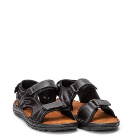 A845B Men's Leather Sandal GALE Black A845B Men's Leather Sandal GALE Black