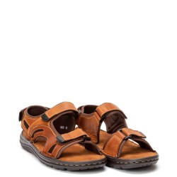 A845T Men's Leather Sandal GALE Tan