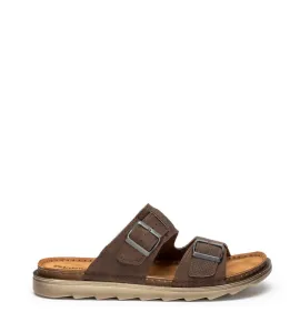 A869BR Ανδρική Ανατομική Παντόφλα INBLU Καφέ