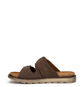 A869BR Ανδρική Ανατομική Παντόφλα INBLU Καφέ