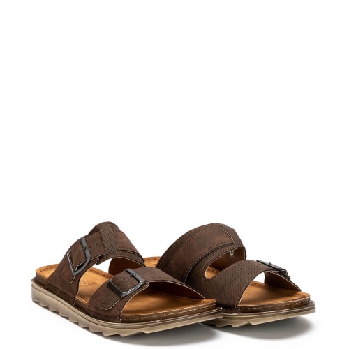 A869BR Men's Anatomic Slippers INBLU Brown A869BR Men's Anatomic Slippers INBLU Brown