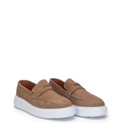 A874BE Ανδρικό Loafers GALE Μπεζ