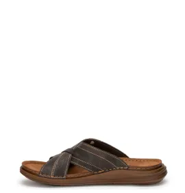 A885B Ανδρική Ανατομική Παντόφλα INBLU Μαύρο