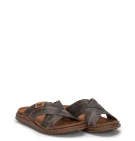 A885B Ανδρική Ανατομική Παντόφλα INBLU Μαύρο