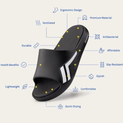 A887B Men's Flip Flop LUOFU Black A887B Men's Flip Flop LUOFU Black