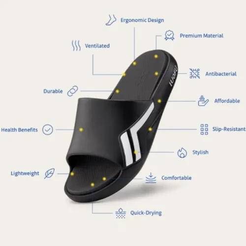 A887B Men's Flip Flop LUOFU Black