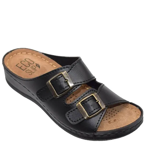 G1416B Γυναικεία Ανατομική Παντόφλα ECO Μαύρο G1416B Γυναικεία Ανατομική Παντόφλα ECO Μαύρο