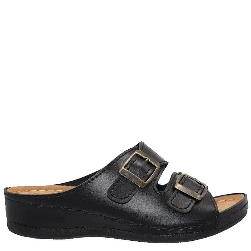 G1416B Γυναικεία Ανατομική Παντόφλα ECO Μαύρο G1416B Γυναικεία Ανατομική Παντόφλα ECO Μαύρο