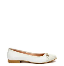 G1494W Γυναικεία Μπαλαρίνα Υπερμεγέθης Blondie Λευκό