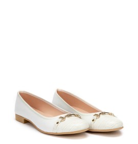 G1494W Woman Ballerina Oversized Blondie White G1494W Woman Ballerina Oversized Blondie White