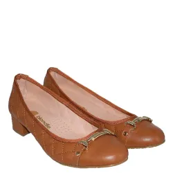 G1498C Woman Ballerina Oversized Blondie Camel