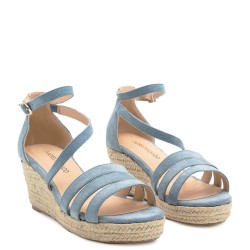 G1539LB Women's Oversized Sandal ANDRES MACHADO Light Blue