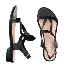 G1554B Women's Oversized Sandal ANDRES MACHADO Black