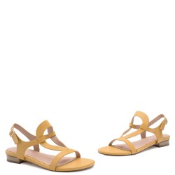 G1554Y Women's Oversized Sandal ANDRES MACHADO Yellow