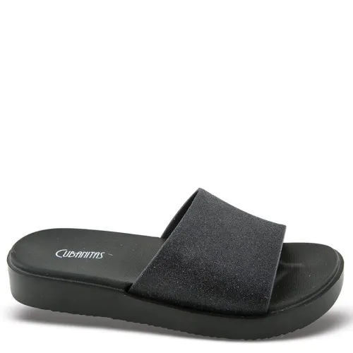 G1580B Women's Flip Flops CUBANITAS Black