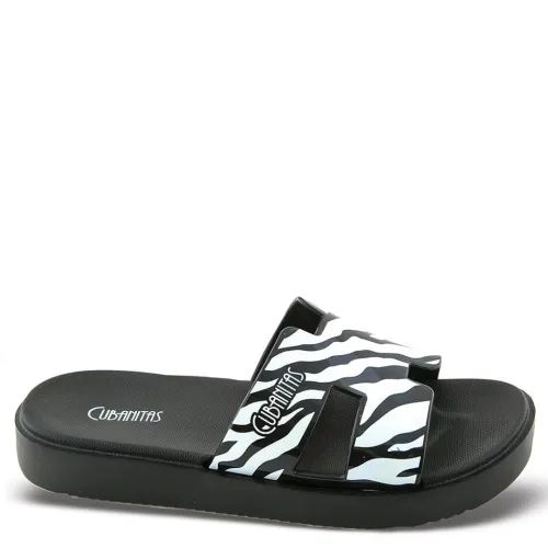 G1581B Γυναικεία Σαγιονάρα CUBANITAS Μαύρο