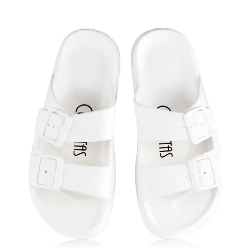 G1942W Women's Flip Flops CUBANITAS White